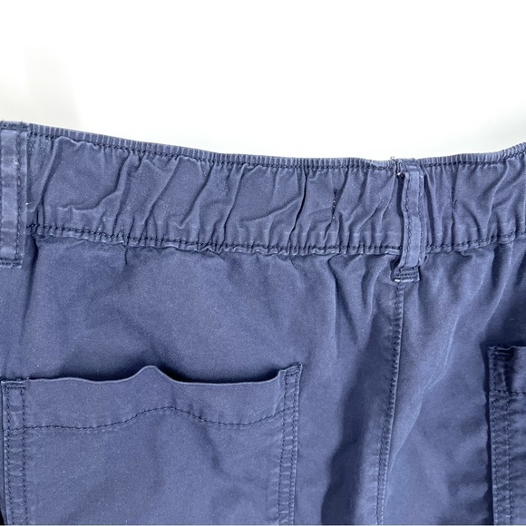 Loft Navy Blue High Waisted Ankle Zip Jogger Pants Size M - Picture 14 of 15